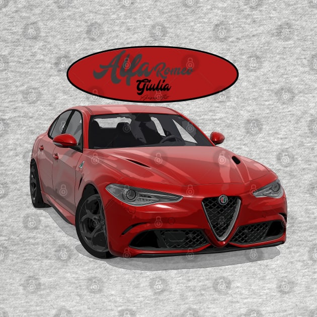 ALFA ROMEO Giulia Rosso by PjesusArt